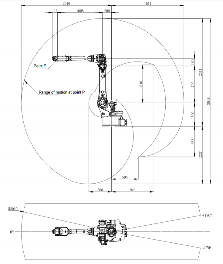 ESTUN ER10-2010-HI-CE 6-Achsen Roboter | 10 kg / 2010 mm – High-Industrial Langarm