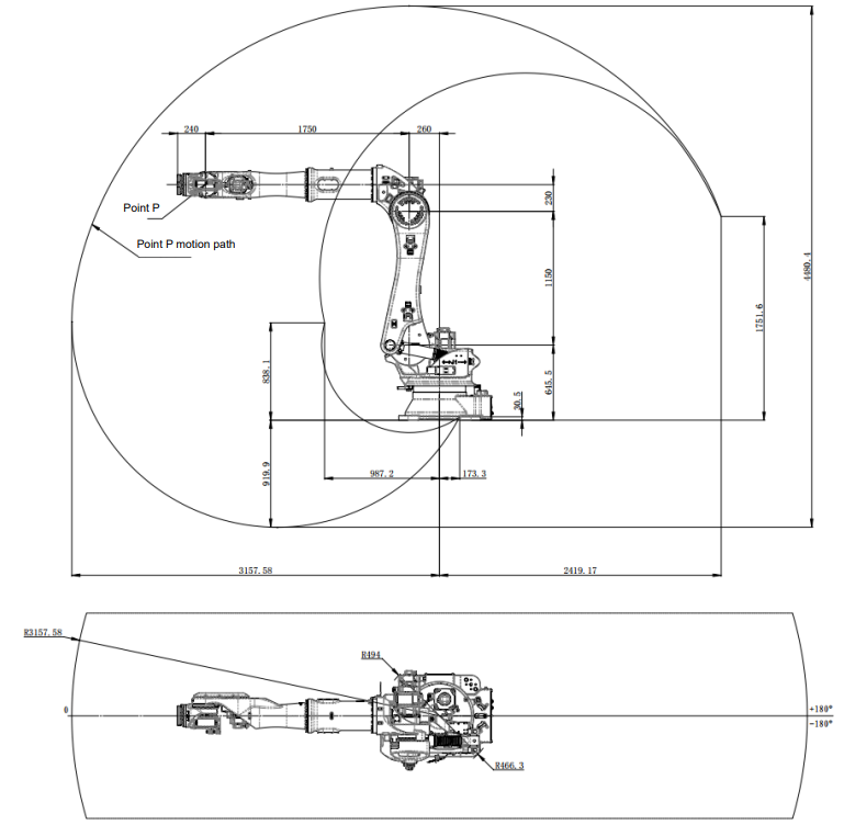 ESTUN ER160B-3200-CE 6-Achsen Roboter | 160 kg / 3200 mm – High-Performance-Schwerlastroboter