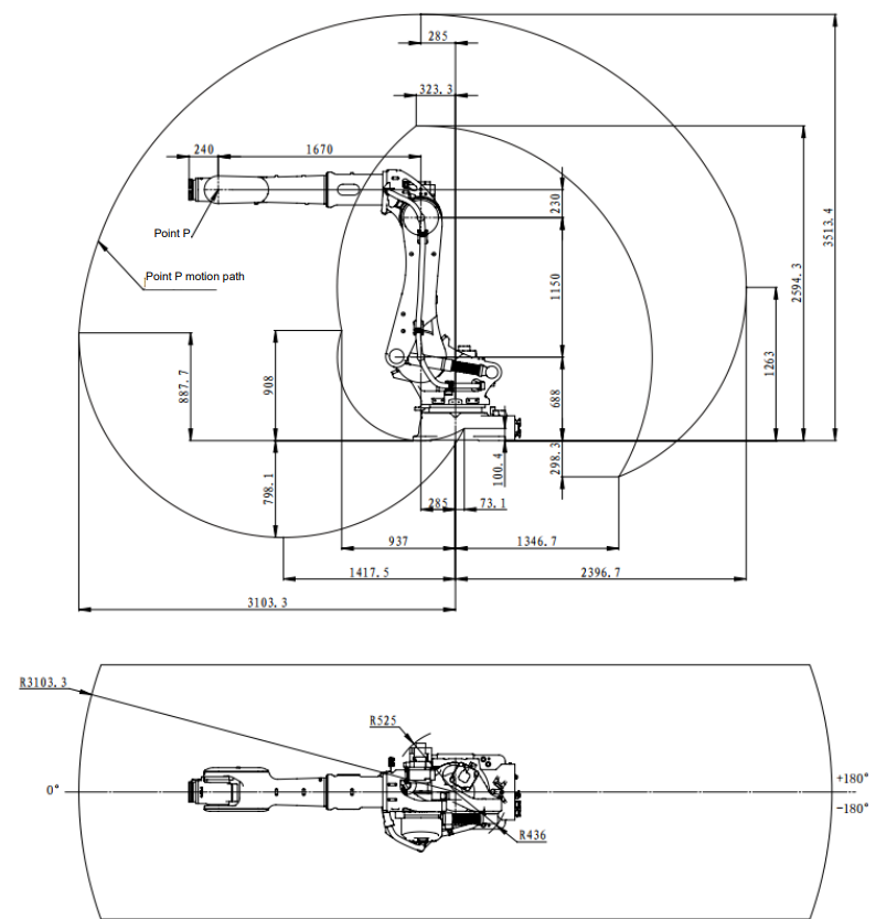 ESTUN ER220-3100-CE 6-Achsen Roboter | 220 kg / 3100 mm – Langarm-Hochlastsystem