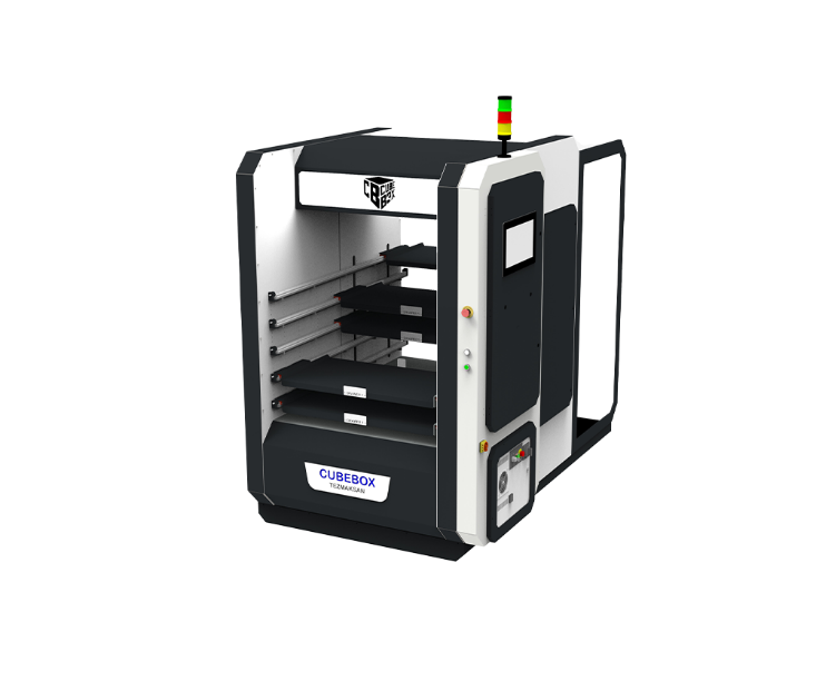 Tezmaksan CubeBOX Blues DR 3 Position CNC-Automationszelle