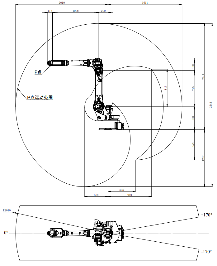 ESTUN ER10-2010-HI-FCE 6-Achsen Roboter | 10 kg / 2010 mm – Spezialversion für Industrie & Fertigung