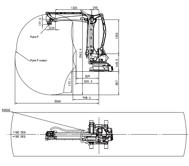 ESTUN ER180-3100-PL-CE 4-Achs-Palettierroboter – weitere Produktansicht