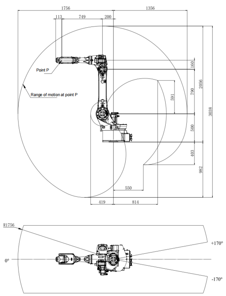 STUN ER20B-1760-HI-FCE 6-Achsen Roboter | 20 kg / 1760 mm – HI-FCE Premium-Ausführung