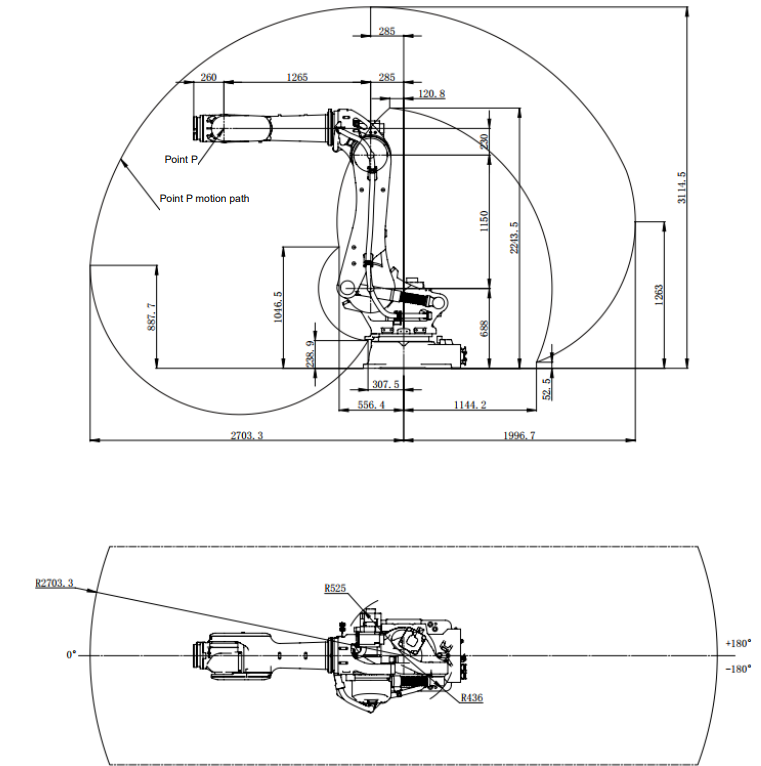 ESTUN ER270-2700-CE 6-Achsen Roboter | 270 kg / 2700 mm – High-Performance Schwerlastsystem