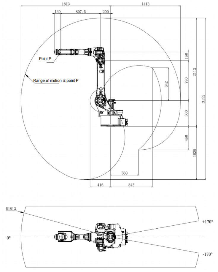 ESTUN ER35B-1810-CE 6-Achsen Roboter | 35 kg / 1810 mm – leistungsstarker Universalroboter