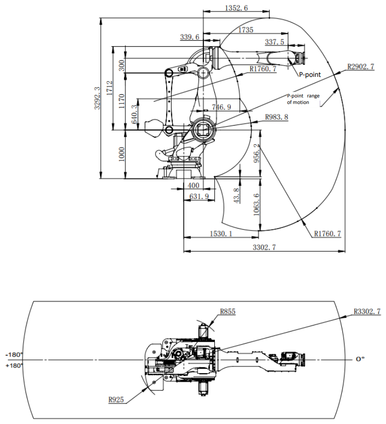 ESTUN ER420-3300-CE 6-Achsen Roboter | 420 kg / 3300 mm – Hochleistungs-Schwerlastroboter