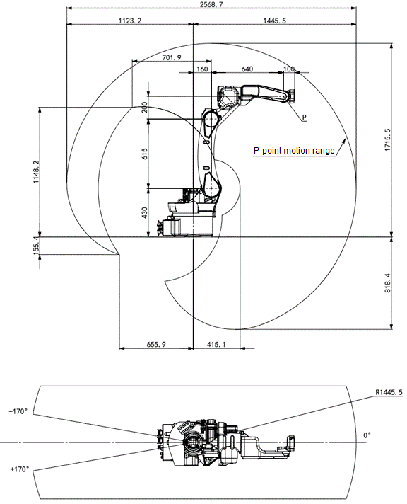 ESTUN ER8-1450-HW-CE 6-Achsen Roboter | 8 kg / 1450 mm – flexibler Industriearm