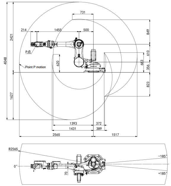 ESTUN ER80B-2565-BD-CE 6-Achsen Roboter | 80 kg / 2565 mm – Hochleistungs-Handling & Palettierung