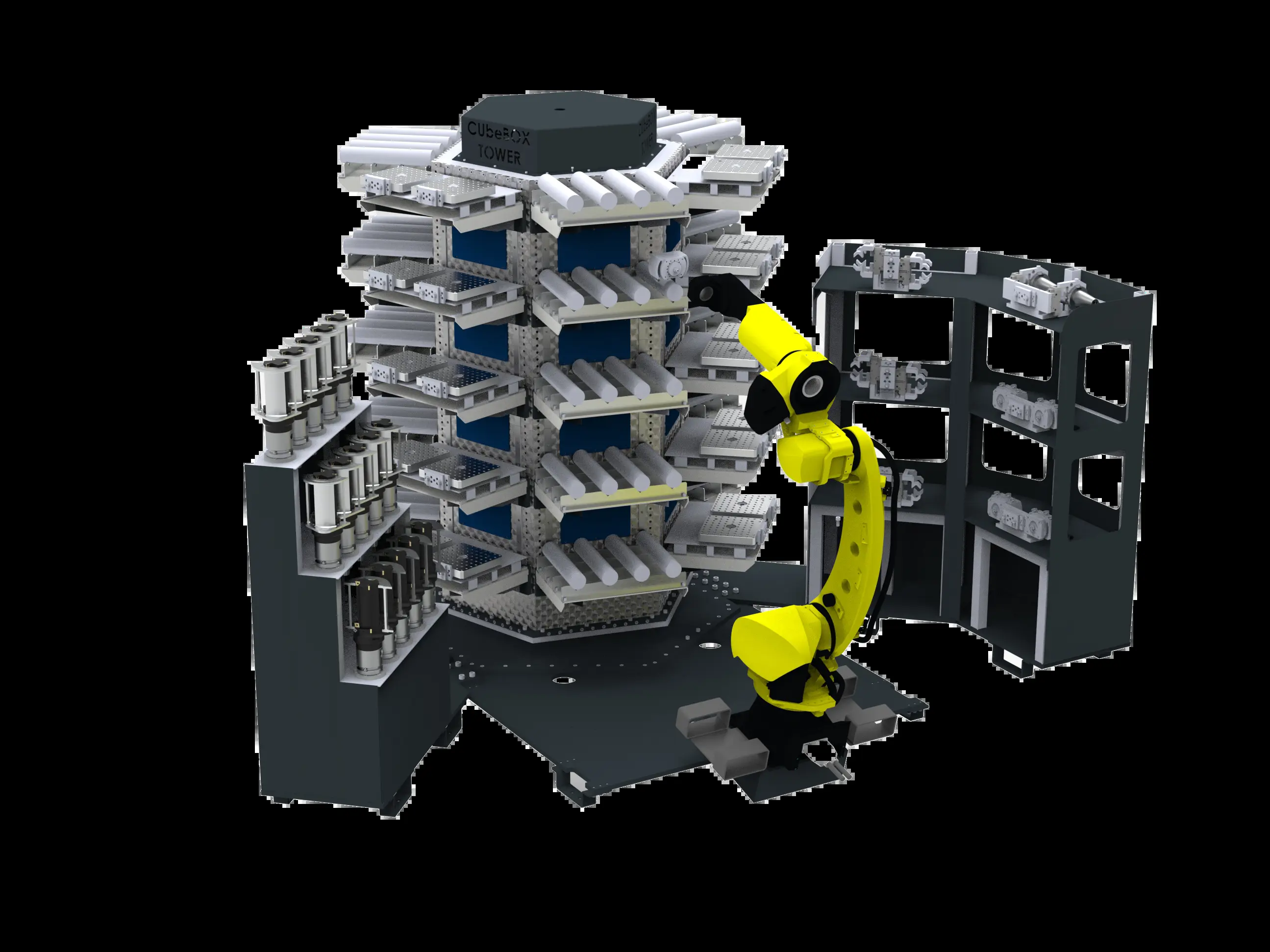 Tezmaksan CubeBOX Tower Palettenautomation